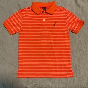 Nautica Boys Orange Short Sleeve Polo S/4